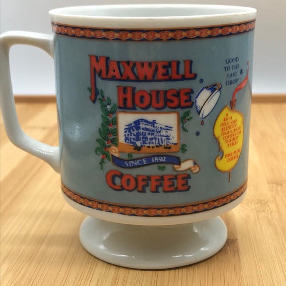 Maxwell House Vintage Coffee Cups Set of 2 - Picture 3 of 10
